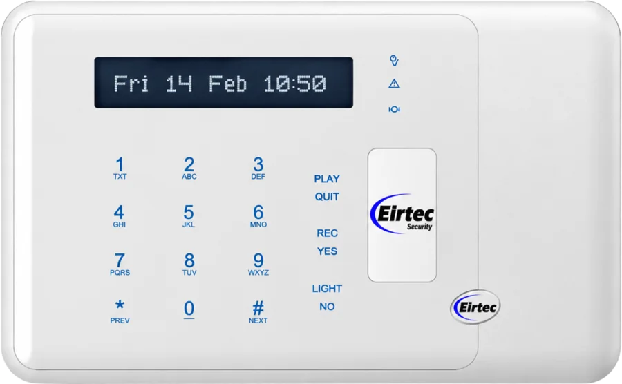 SW10270 hybrid alarm panel with wired keypad